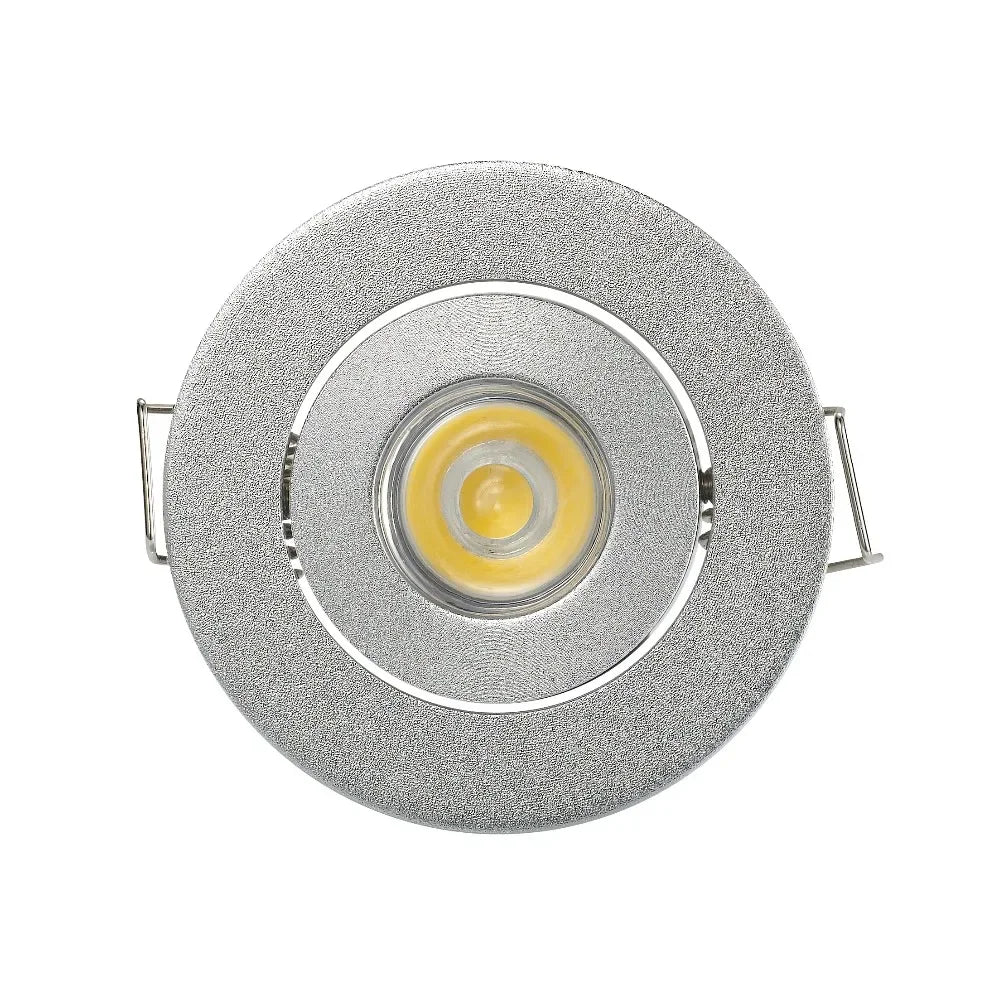 Spot LED moderne 3W noir argent or interrupteur bouton grains riz
