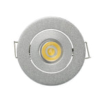 Spot LED moderne 3W noir argent or interrupteur bouton grains riz