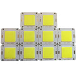 source lumineuse led 50w blanc grille diodes câbles noirs rouges moderne 46x40mm