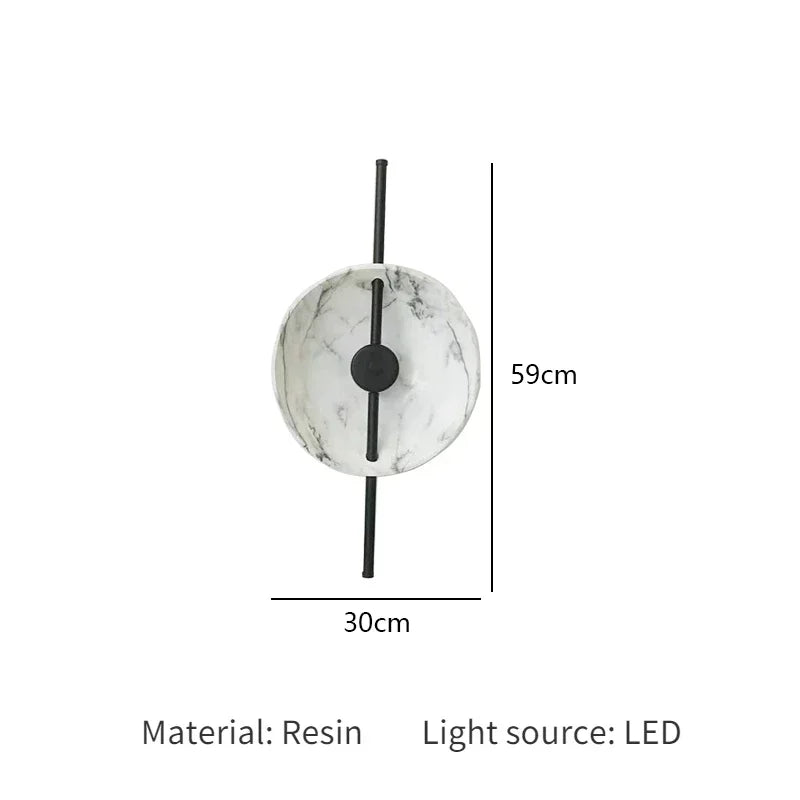 lampe sol marbre blanc noir moderne 11w 15w led 2700k 6000k vde