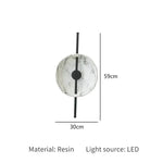 lampe sol marbre blanc noir moderne 11w 15w led 2700k 6000k vde