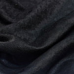 tissu coton noir texturé rayures verticales 145cm large décoration bricolage artisanal respirant plain