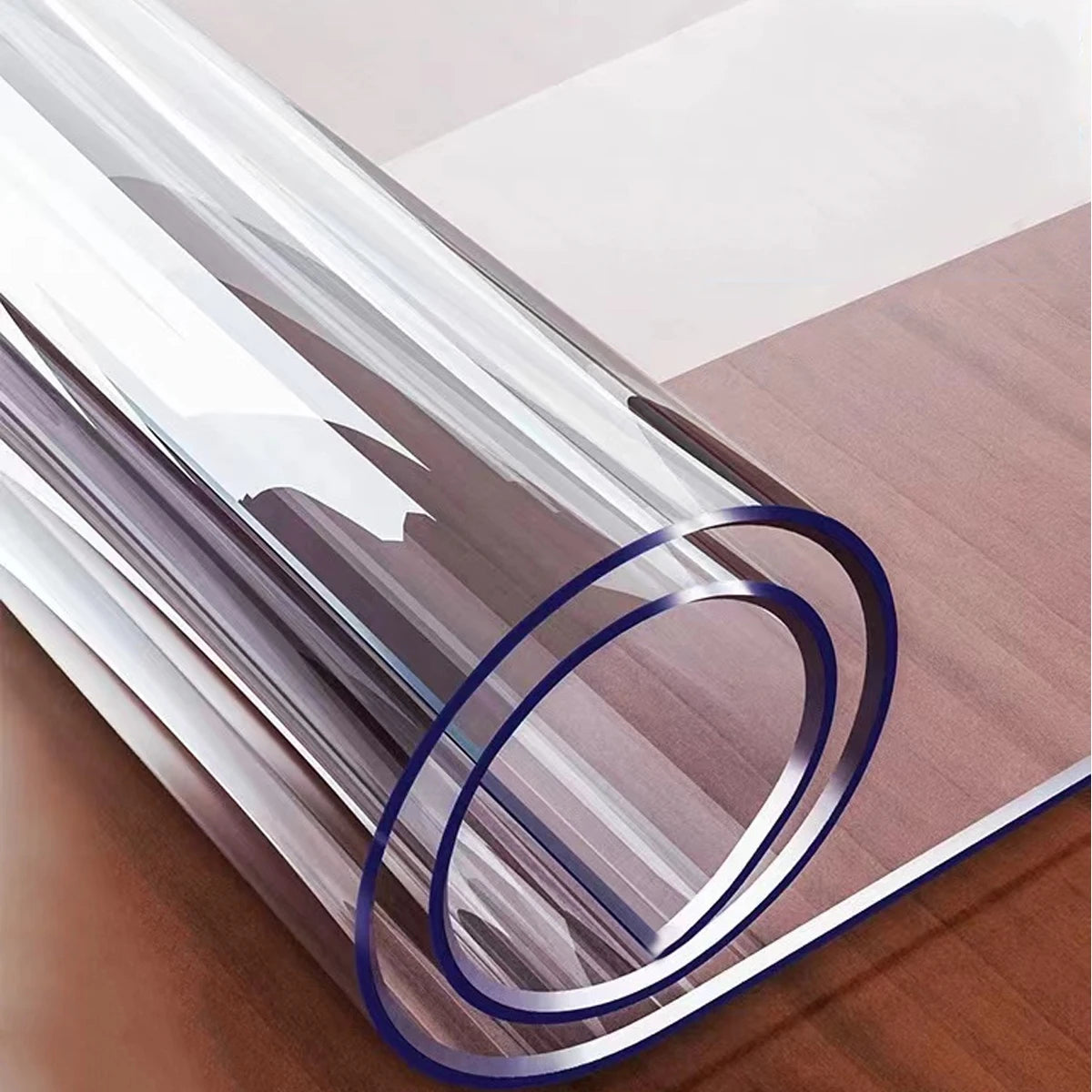 protège table transparent pvc imperméable nappe plastique solide lavable maison mariage extérieur