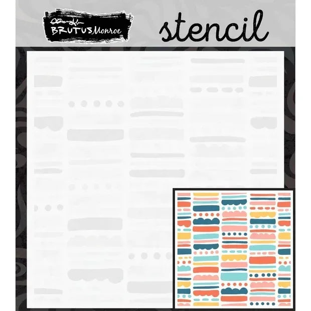 tampons pochoirs géométriques lettrage stylisé scrapbooking artisanal moderne lettres motifs décors adhésifs