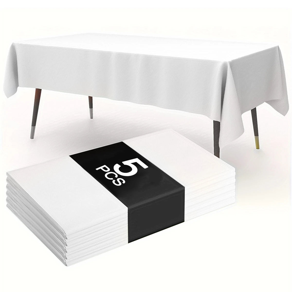 nappes blanches unies plastique opaques table manger événements mariage anniversaire deco moderne adaptable intérieurextérieur