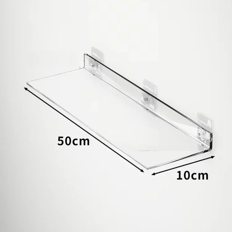 étagères murales transparentes modernes imperméables vis fixations outils salle bain unique