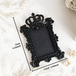 cadre decoratif noir baroque resine mural classique ornements decor maison tridimensionnel moderne