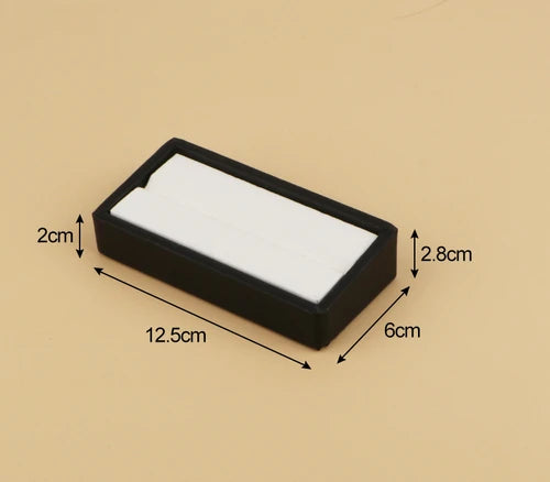boîtes bijoux velours noir beige boîtes rangement classiques 12.5cm 6cm 2.8cm