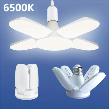 Lampes LED pliables forme éventail blanc froid E27 moderne 28W 20000H