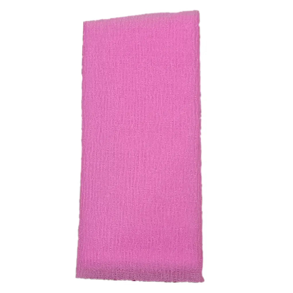 gants massage peau exfoliation tissu texture moderne bleu rose vibrant absorption rapide