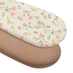 draps housses bébé unisexe 1ans polyester coton quatre saisons imprimé animaux ondulés blanc roseclair
