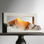 Lampe d'ambiance montagne neige Rizhao gris clair