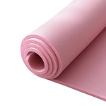 tapis yoga rayures horizontales rouge orange gris bleu rose vert moderne doux antidérapant fitness