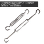 accessoires ombre métal argenté fiche fixation tissu industrielle eyelets vis auto tarage tourillon turnbuckle