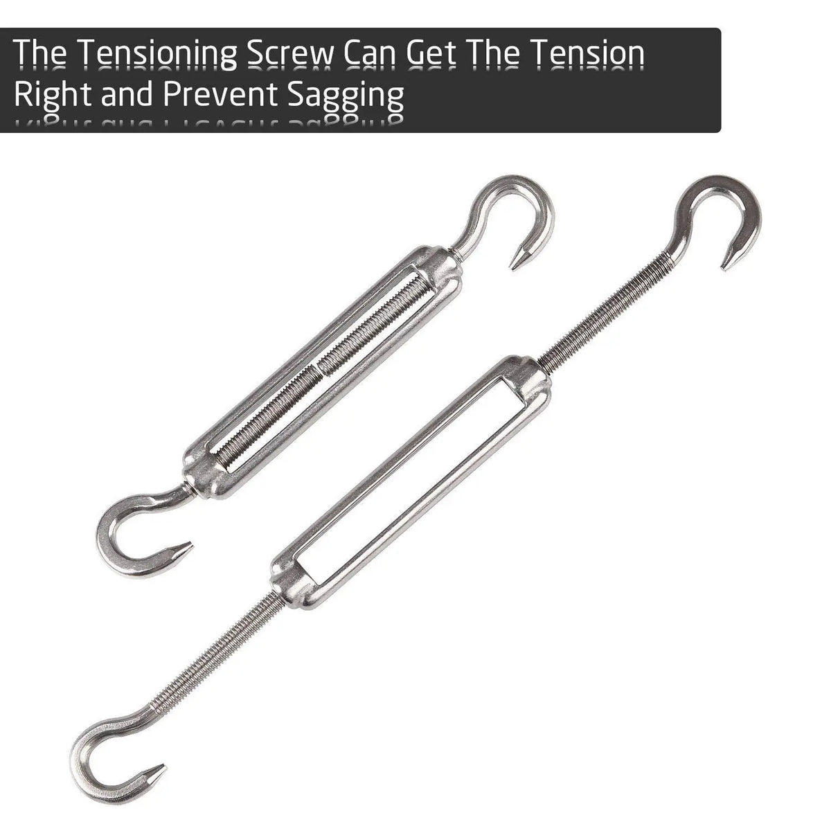 accessoires ombre métal argenté fiche fixation tissu industrielle eyelets vis auto tarage tourillon turnbuckle