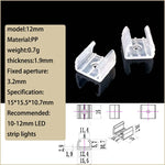 clips montage ruban led transparents vis moderne pack 50 clips fixations led