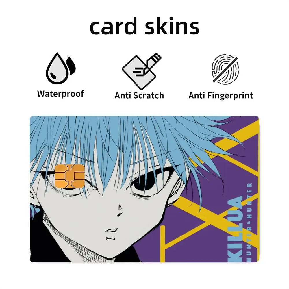 étuis cartes crédit hunter hunter papier adhésif bleu noir violet moderne graphique