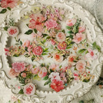 sticker floral scrapbooking nature deco fleur feuille papillon stickers vintage