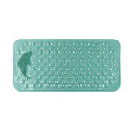 tapis bain anti dérapant moderne vert motif requin suction puissante salle bain respectueux environnement