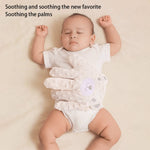 gant massage bébé blanc ours texture douce coton polyester apaisant sommeil massage
