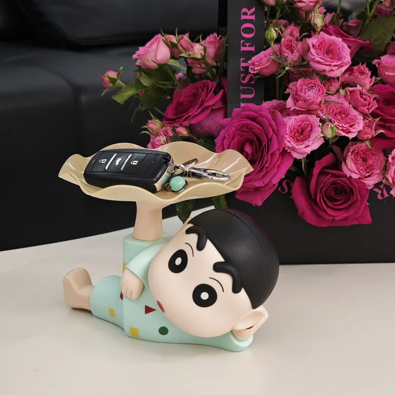 tiroir rangement clés figurine shin chan deco entrée organise acces facile chambre carteonne enfantin