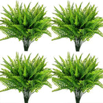 plantes artificielles fougères vertes decoration maison jardin exterieur rustique pots differentes dimensions decoration festive