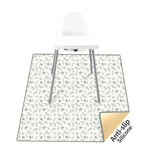tapis anti dérapant enfant motif canards beige jaune texture pointillée moderne pliable activité jeu