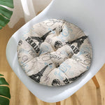 coussin chaise rond confortable mousse polyestère motif géométrique repas siège maison