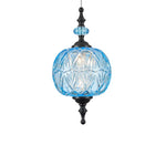 suspension lumineuse verre transparent gravé classique câble interrupteur 4000k 3000k 6000k chambre salle bain