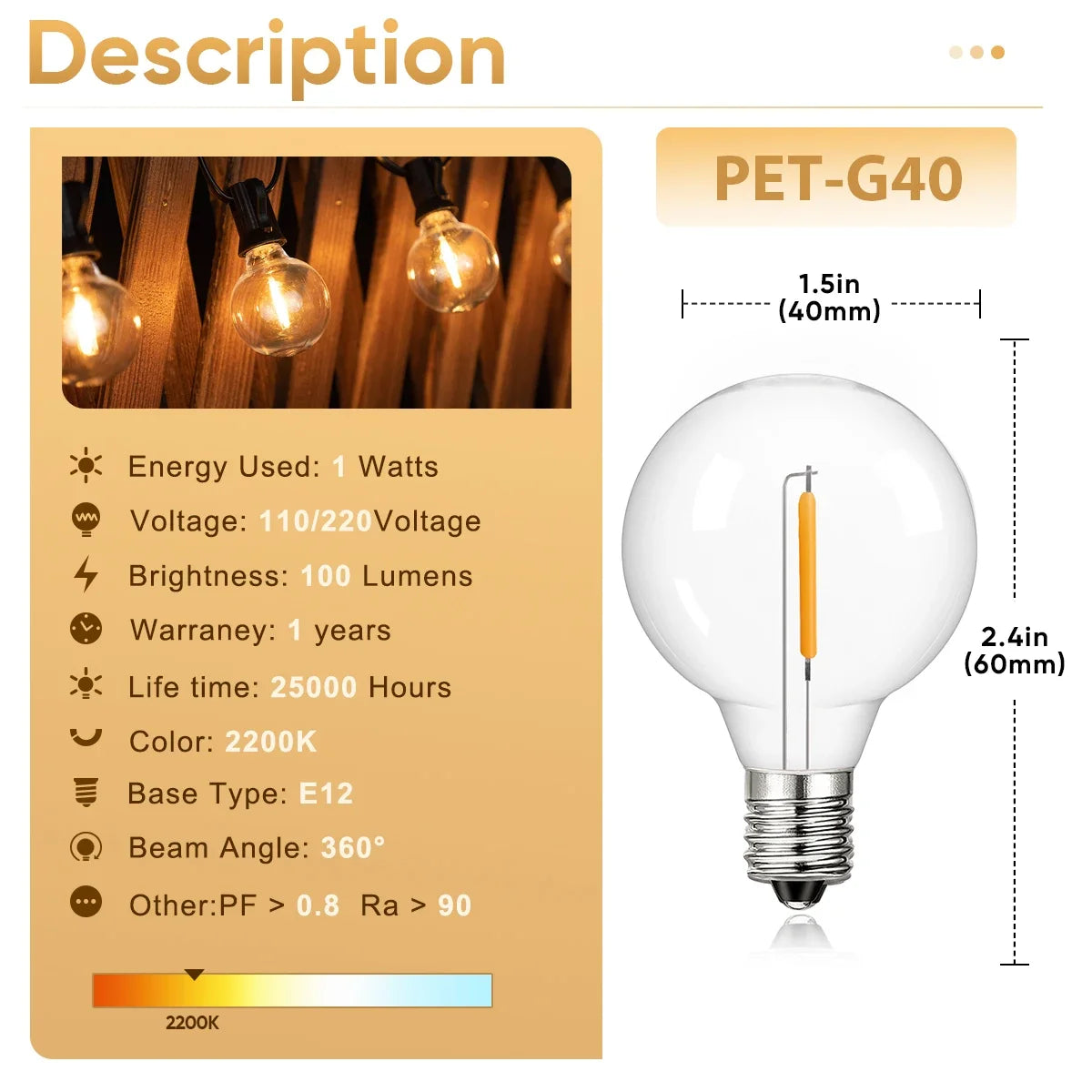 Installation de guirlande lumineuse LED pour camping en pleine nature