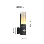 applique murale moderne aluminium noir fixée mur entrée chambre cuisine étude salle manger led