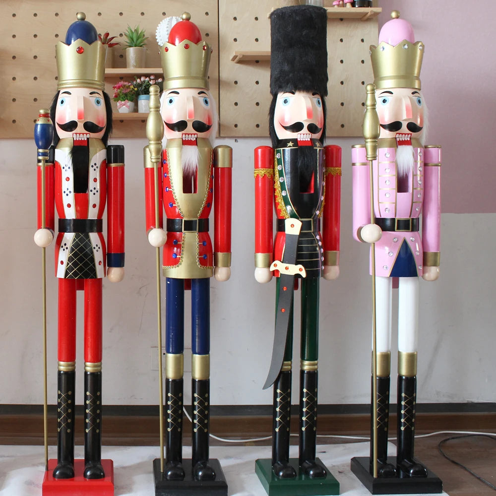 Grand casse-noisette en bois décoration Noël extérieur