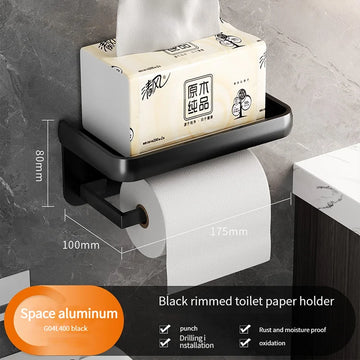 porte serviettes moderne argenté lisse mural vis papier toilette boîte serviettes support
