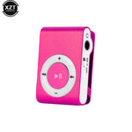lecteur mp3 portable argent rose noir or bleu métal brillant compact moderne clips