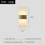 applique murale led moderne blanc noir minimaliste éclairage chambre entrée étude salle bain