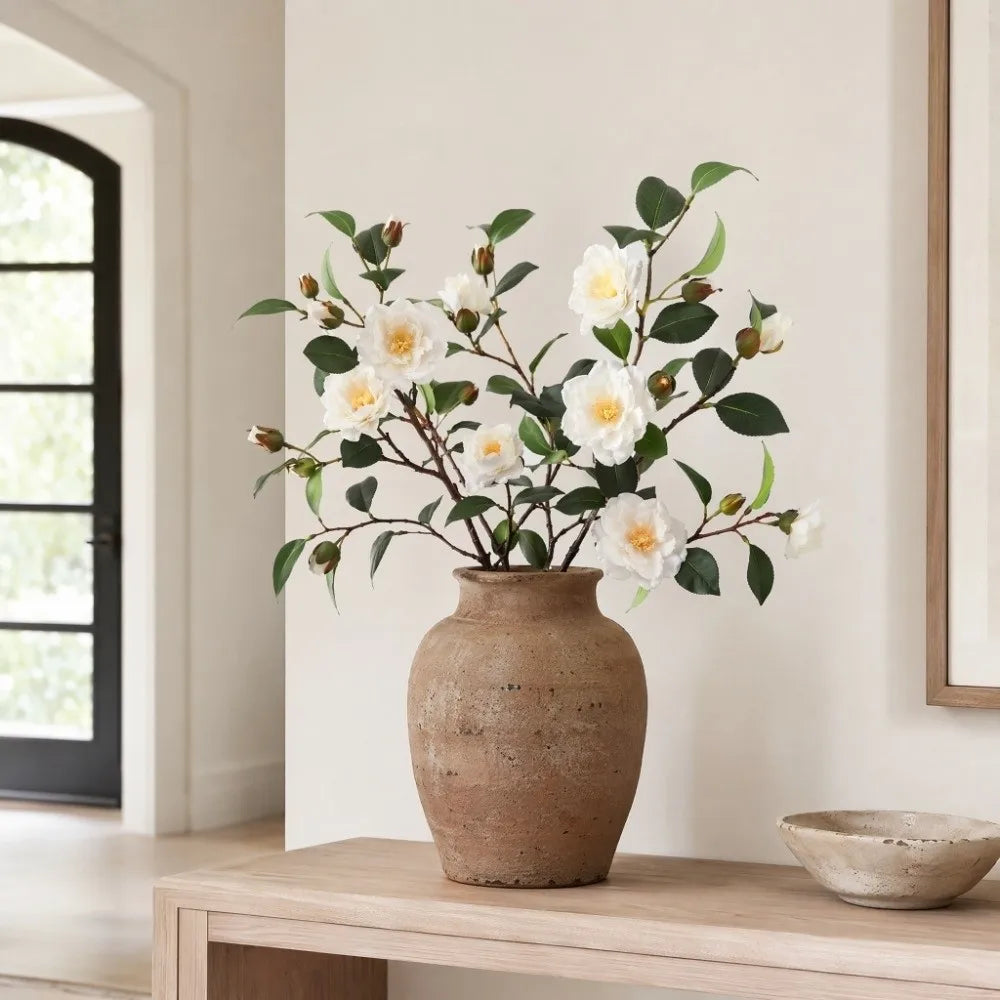 décoration intérieure bouquet artificiel blanc moderne 52cm anniversaire mariage decoration houseplant