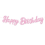 guirlande lettres multicolore happy birthday motifs cocktails nœuds fête enfant cursive suspendue brilles