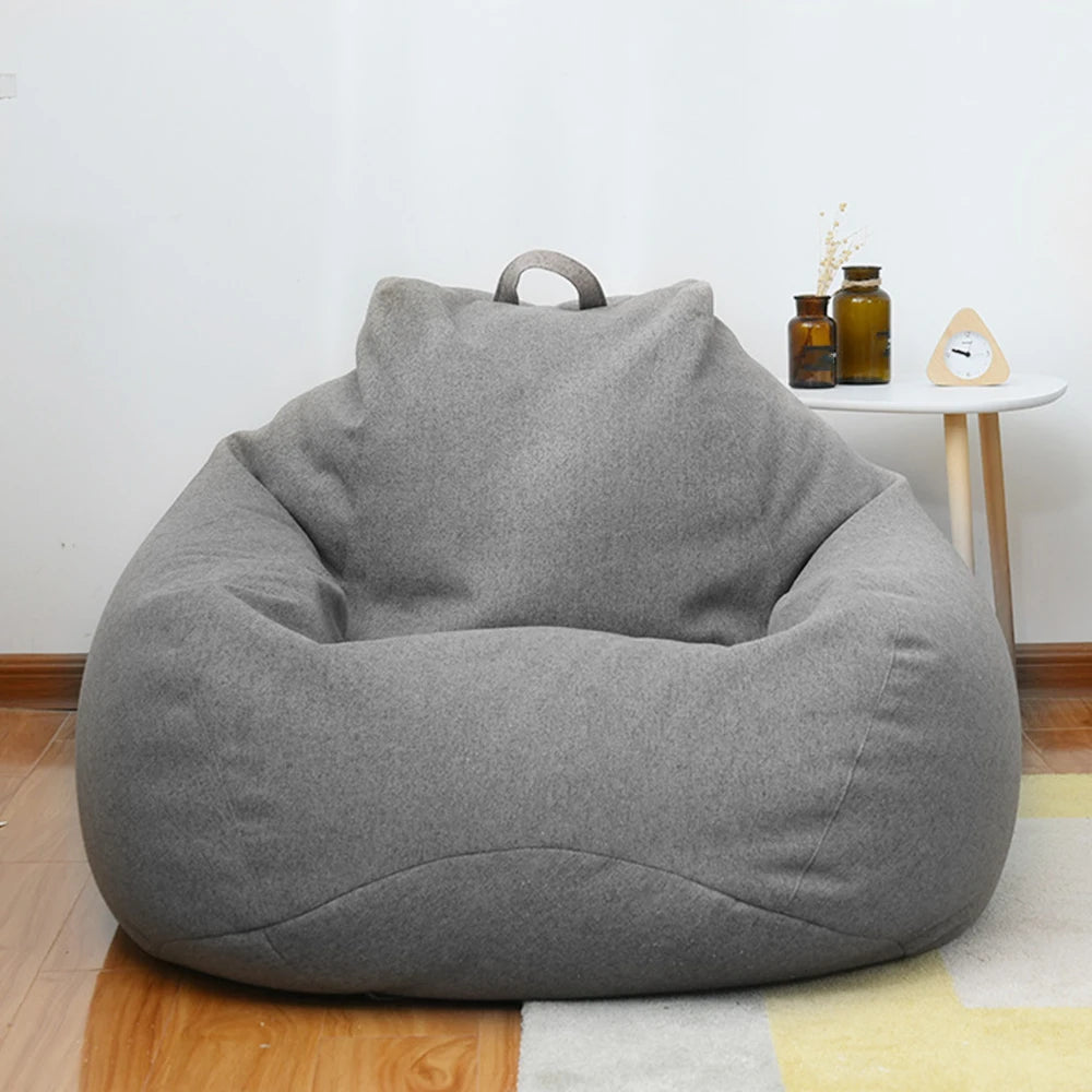 coussin sol gris uni moderne poche taille xl sans remplissage