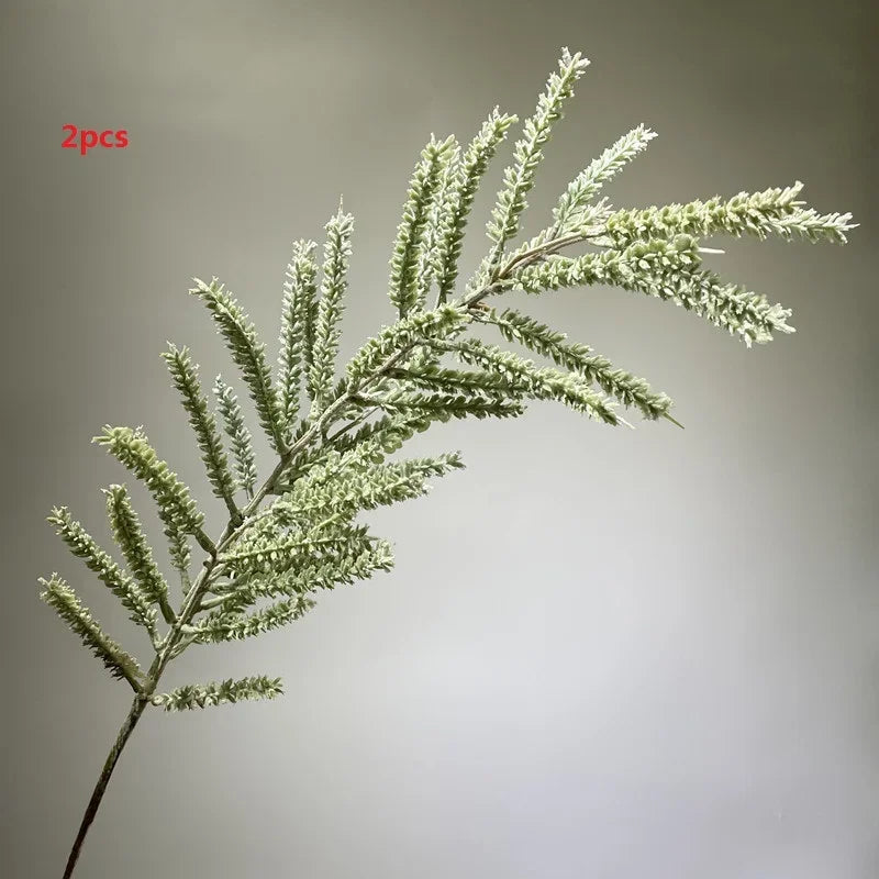 décoration extérieure branche artificielle feuilles vertes brun vase naturel expositionextérieur