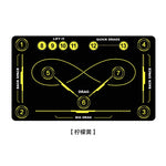 tapis sport graphique adhésif noir vert gris résistant anti dérapant moderne