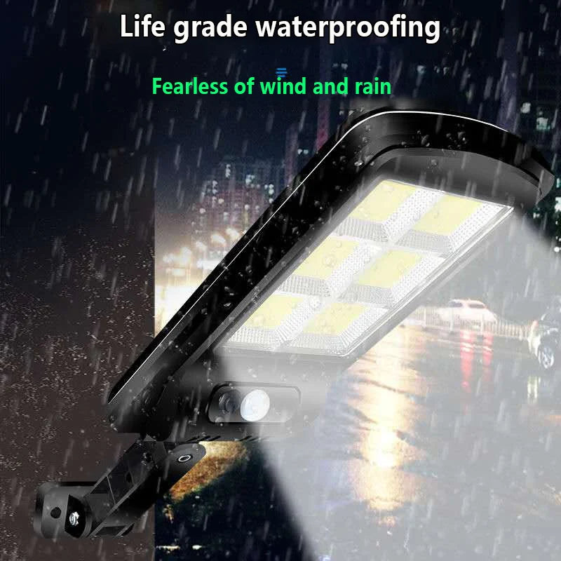 lampe solaire extérieure imperméable led noire moderne autoéclairante télécommande 72000lm