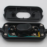 interrupteur bascule noir blanc transparent industriel utilitaire vis pieces interrupteur demontees cables electriques