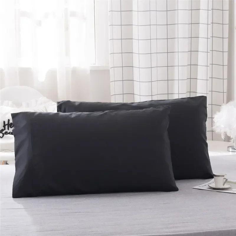 coussin hypoallergénique polyester 300 fils catégories solide uni moderne blanc gris bleuclair vert bleumarine