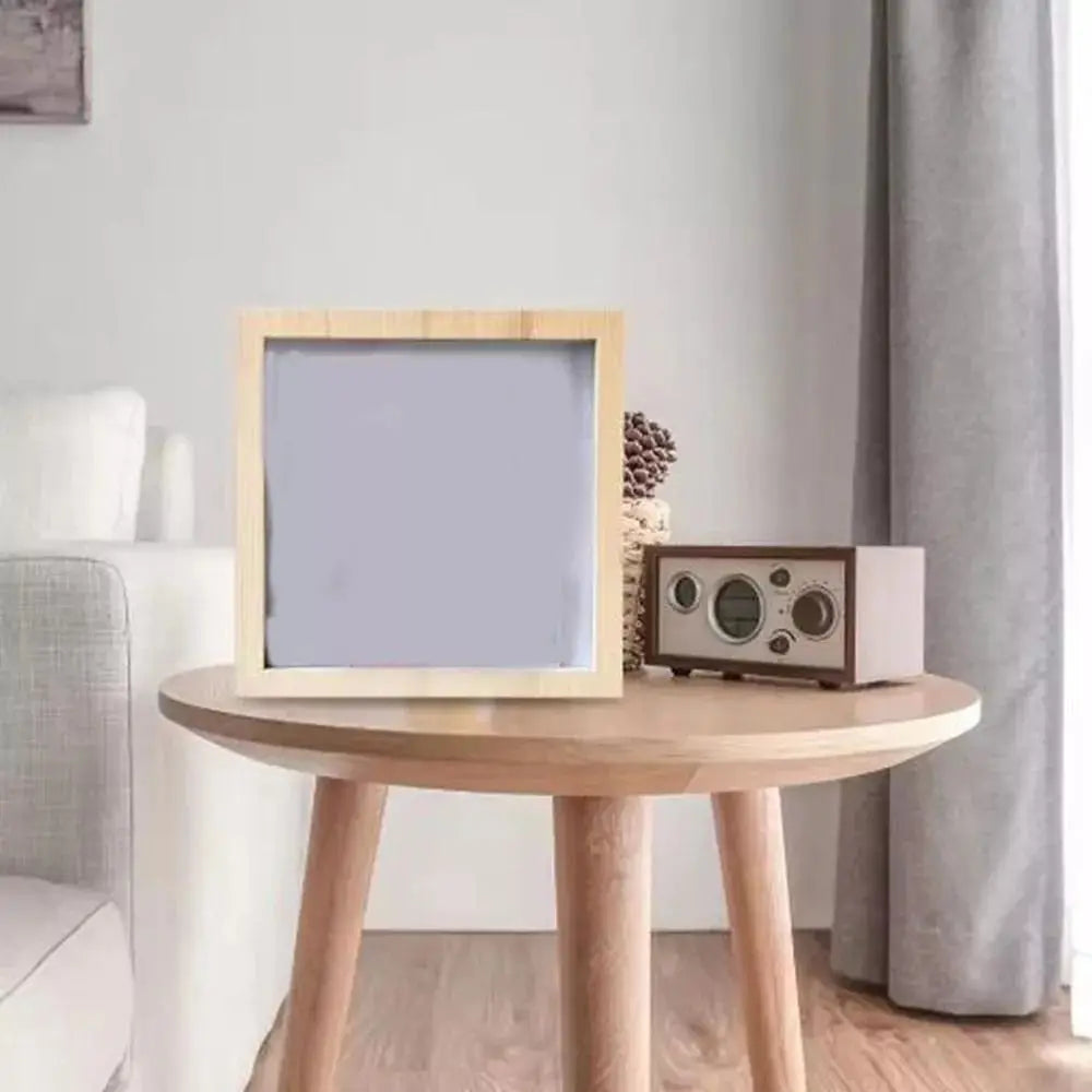 cadre mural moderne noir blanc bois naturel mat 15x15cm 20x20cm 29x29cm