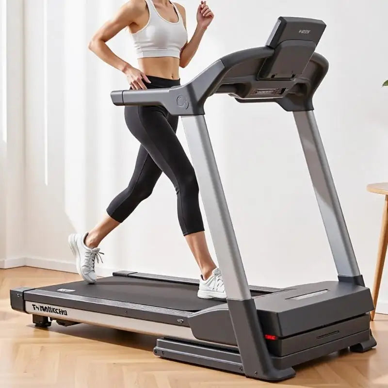 tapis roulant inclinable ajustement sportif fitness maison noir moderne exercices course