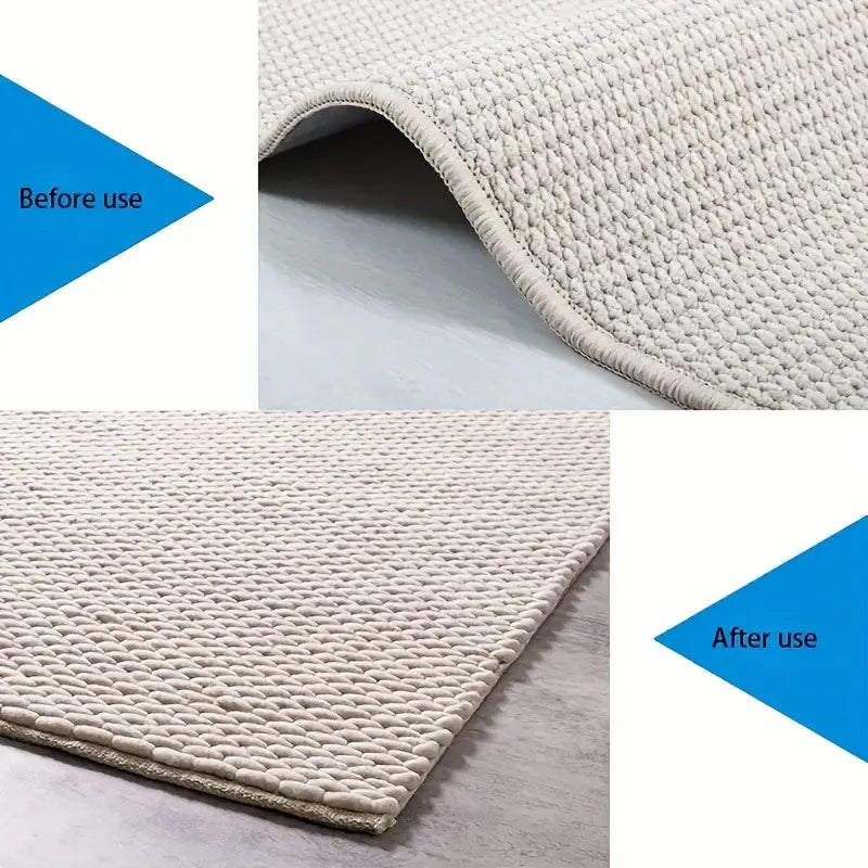 tapis antidérapant adhésif durable invisible moderne maison 12 pièces fixe tapis compact
