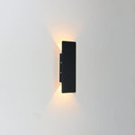Lampes murales LED modernes noires blanches dorées effet brossé minimaliste fixées mur