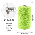corde coton tressée 50mètres vert rose beige simple déco mariage fête nhà cửa