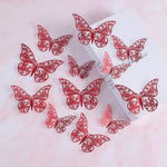papillons décoratifs multicolores ornements floraux adhésifs diy gâteaux cupcakes boîtes cadeaux chambre coucher