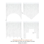 rideau porte blanc blanches lignes verticales moderne minimaliste opacité crochets chambre